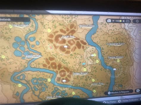 Map of Trees where Pachirisu was found. : .